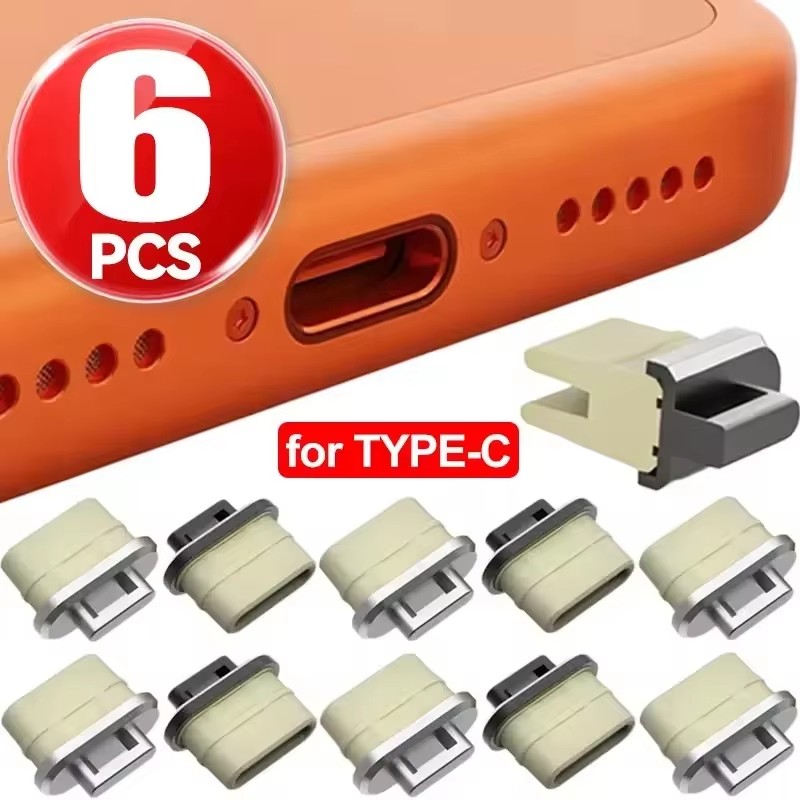 Travel Plug Type C - 6/1Pcs Type C Charging Port Protector