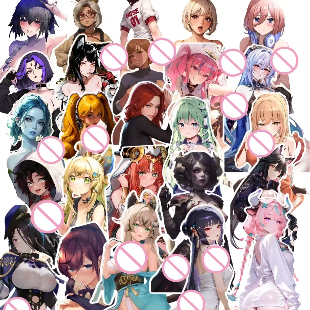 Sticker Luggage Decorative - Anime Girl stickers Cute Hot Girl
