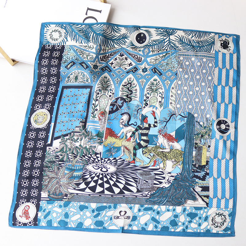 Travel Accessories Neck - 100Silk Scarf 12MM Women Square Bandanas