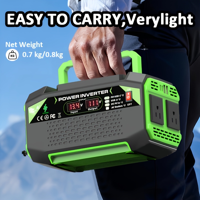 Travel Accessories Display - 1pc 1000W/500W Portable Power Inverter, Converts