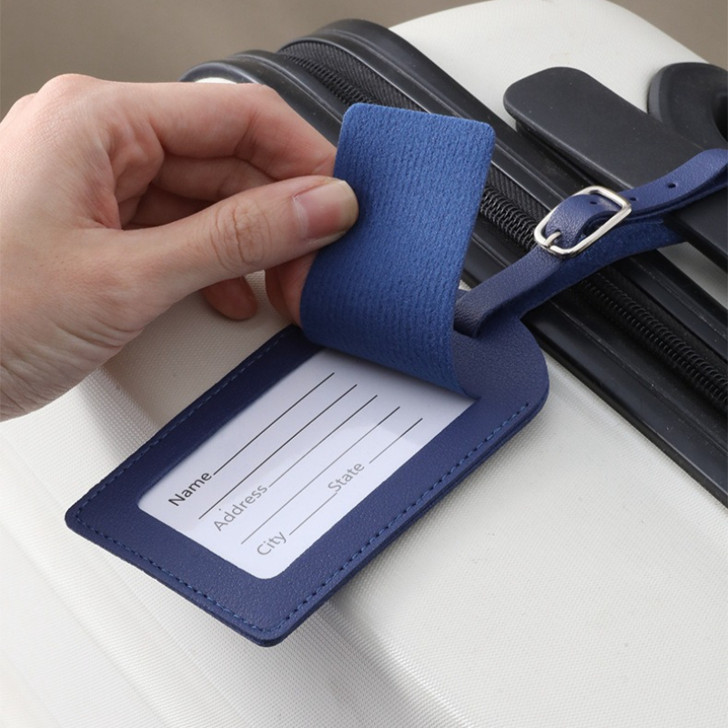 Women Men Luggage Tags PU Leat - Travel Accessories Name のレビューと価格