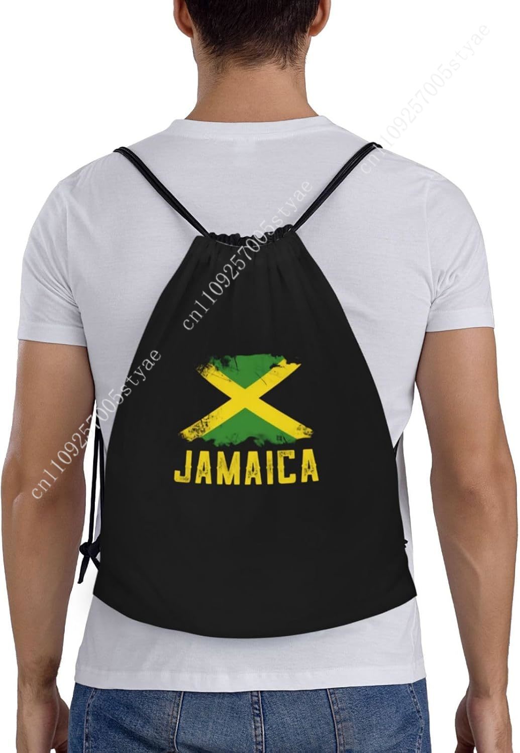 Jamaica Flag Drawstring Bag Ba - Travel Yoga Accessories のレビューと価格