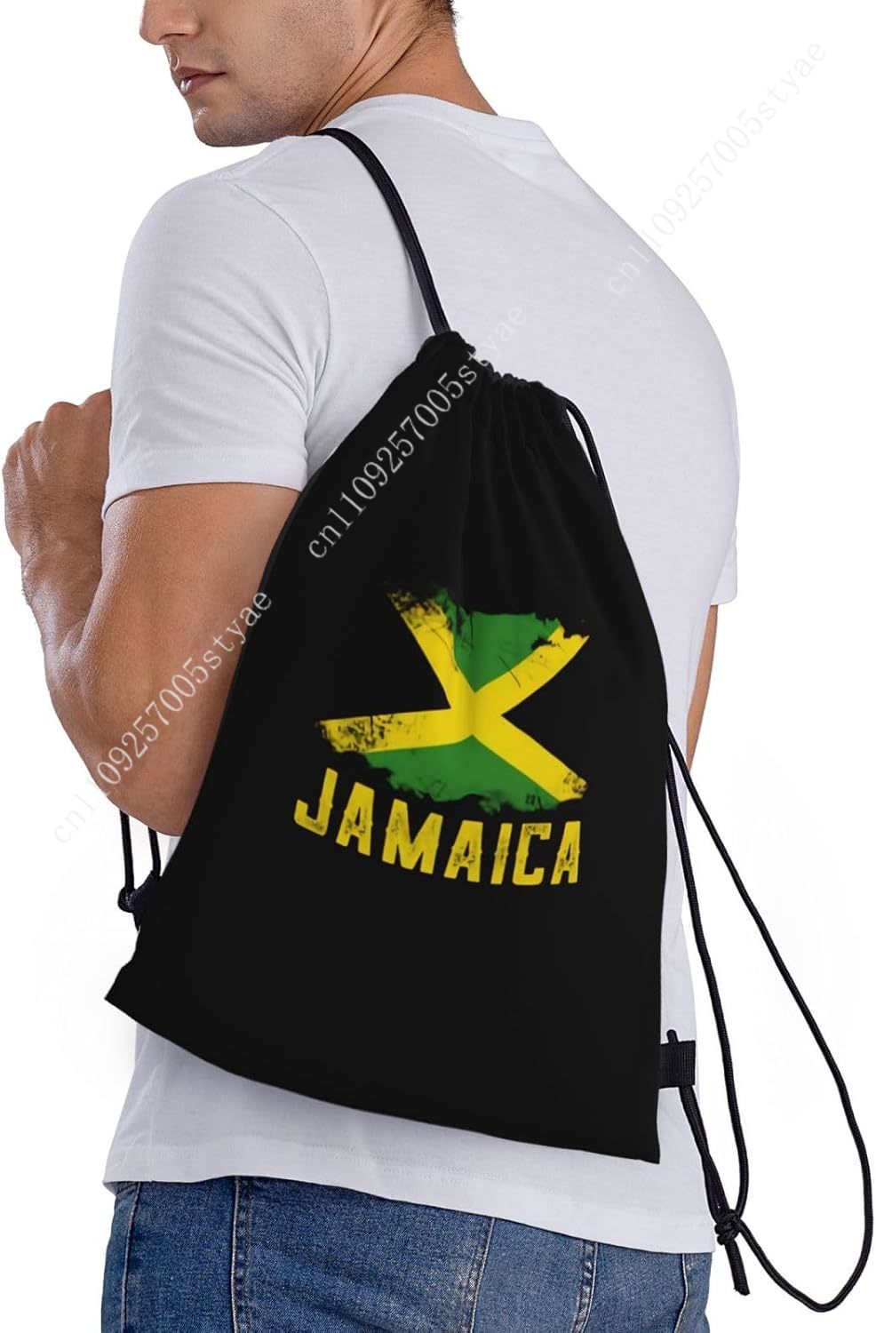 Jamaica Flag Drawstring Bag Ba - Travel Yoga Accessories のレビューと価格