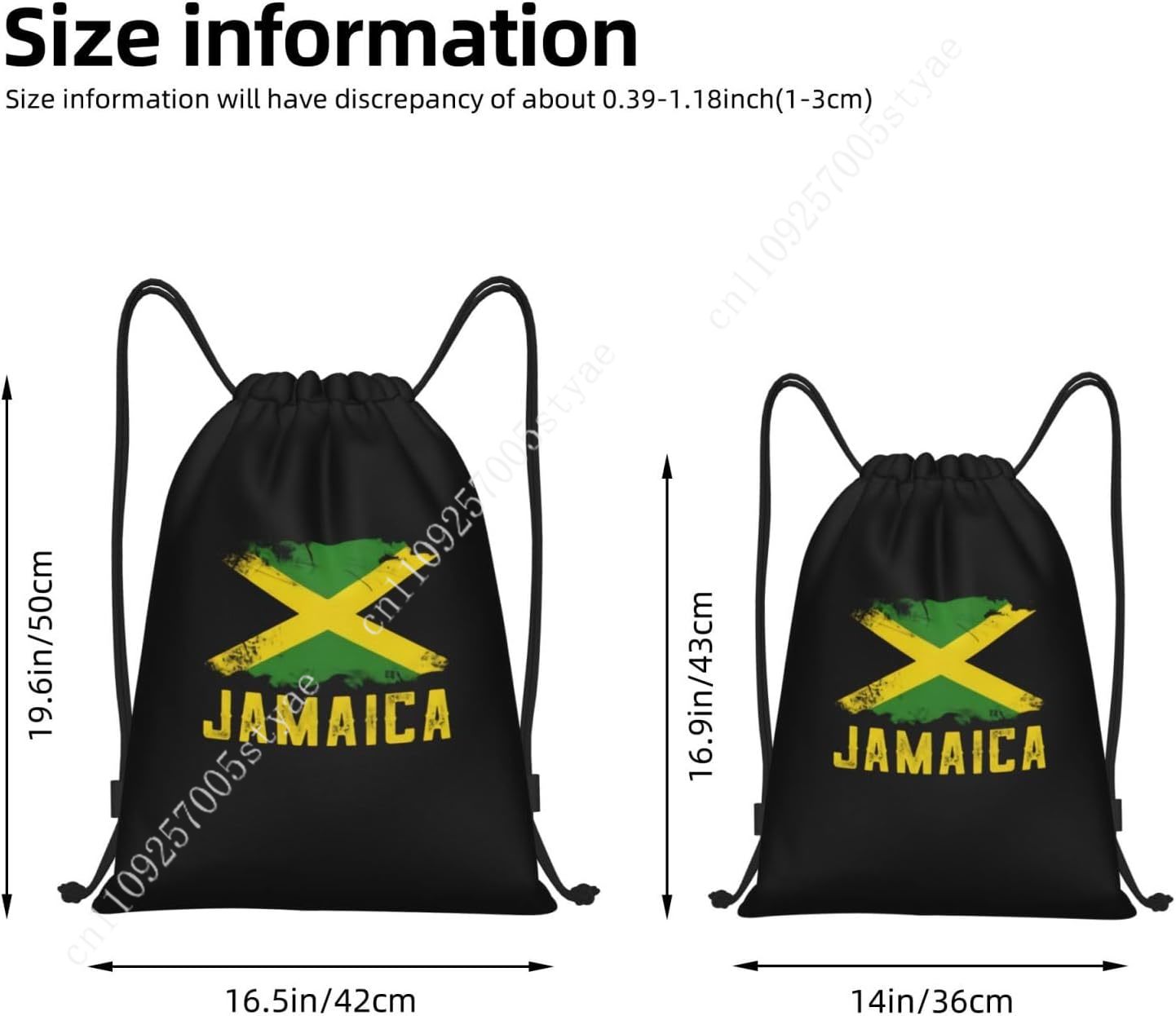 Jamaica Flag Drawstring Bag Ba - Travel Yoga Accessories のレビューと価格