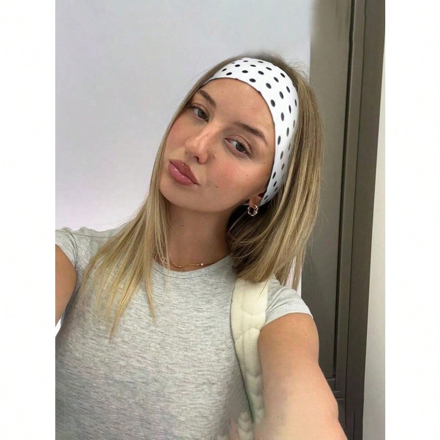 6pcs Women Polka Dot Headbands - Travel Yoga Accessories のレビューと価格
