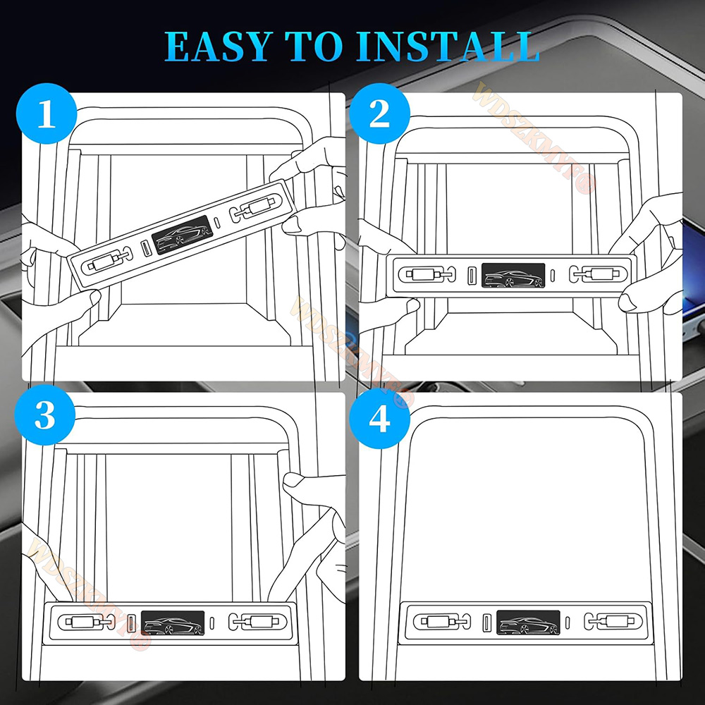 4 in 1 For Tesla Model 3 Model - Travel Plug Type C のレビューと価格