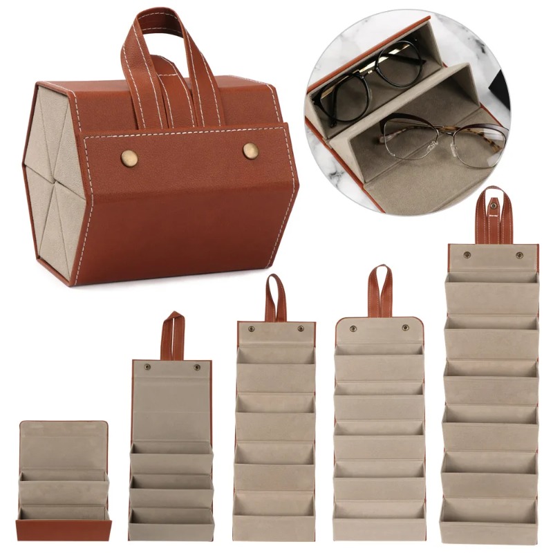 New PU Leather Sunglasses Case - Travel Accessories Display のレビューと価格