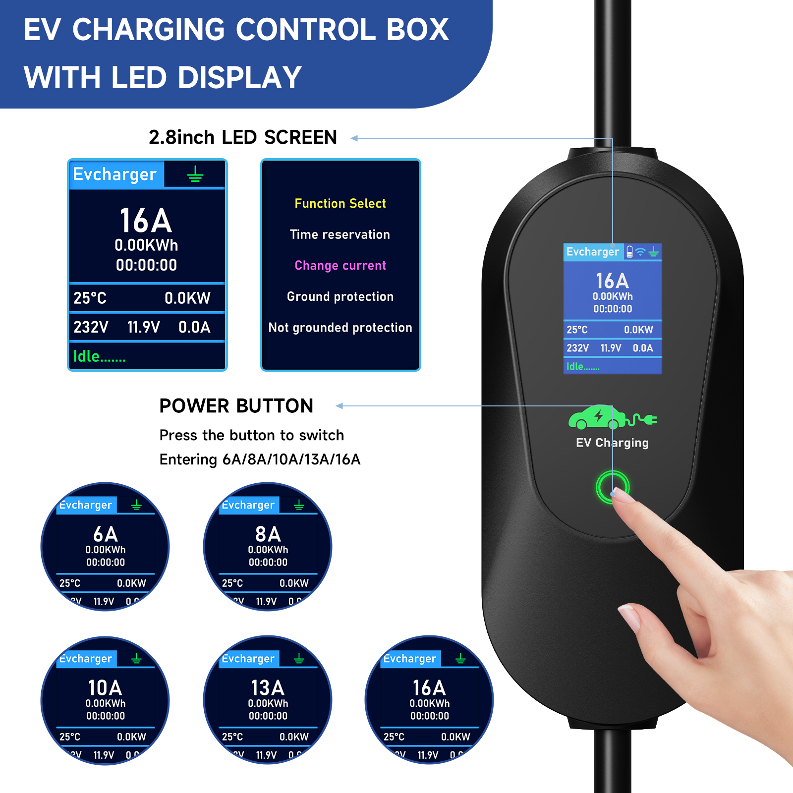 AFYEEV 3600W Portable Type 2 I - Travel Plug Type C のレビューと価格