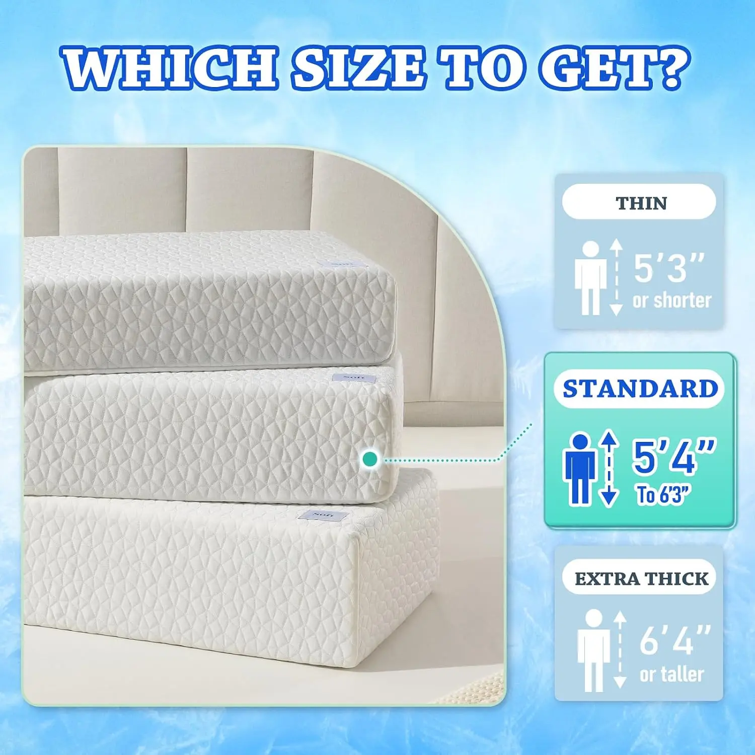 Cooling Memory Foam Pillow for - Neck Pillow Memory Foam のレビューと価格