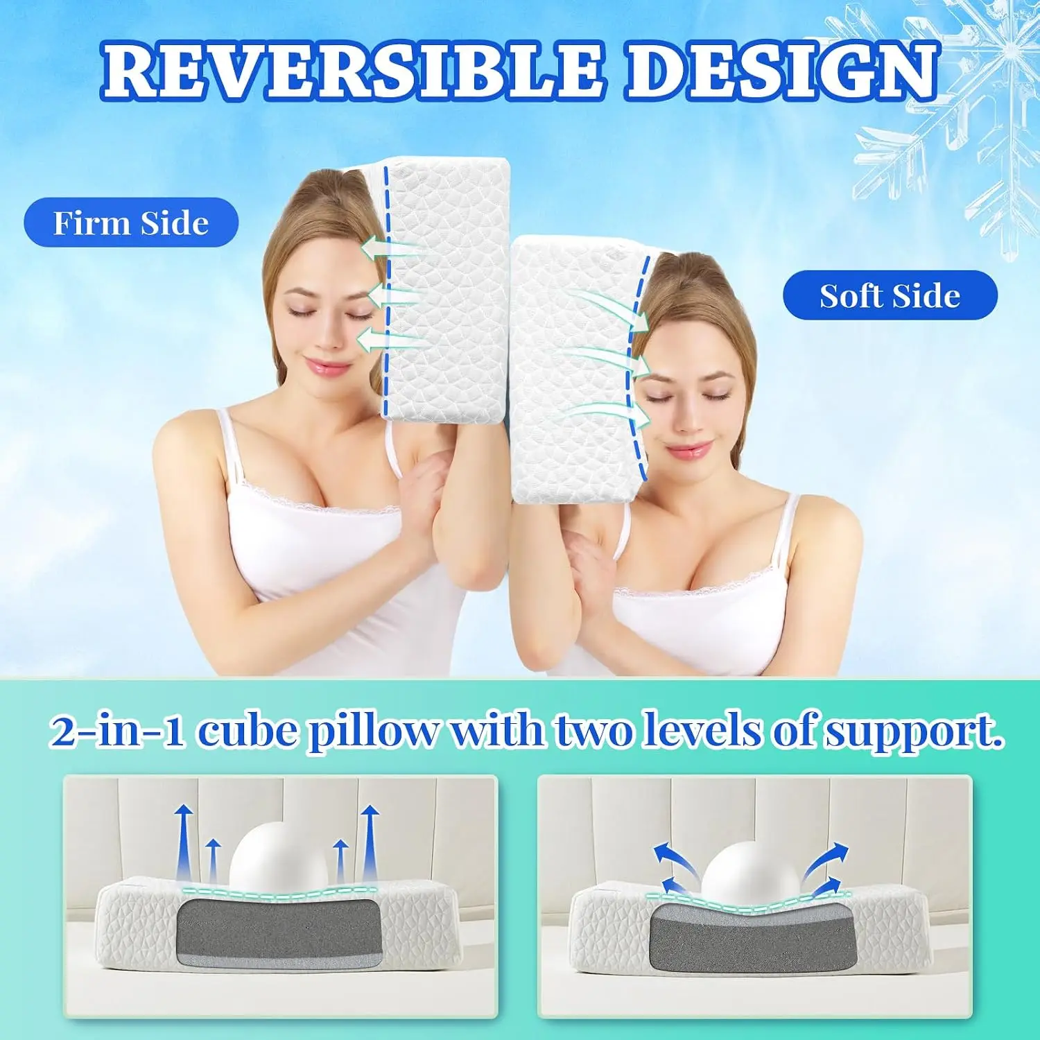 Cooling Memory Foam Pillow for - Neck Pillow Memory Foam のレビューと価格