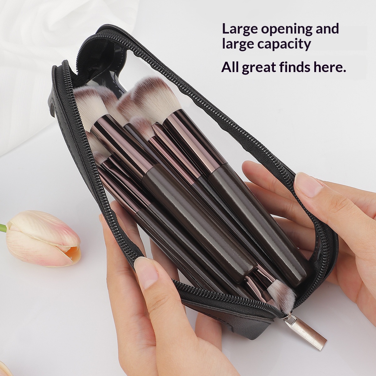 Small Clear PU Leather Travel  - Travel Accessories Pouch のレビューと価格