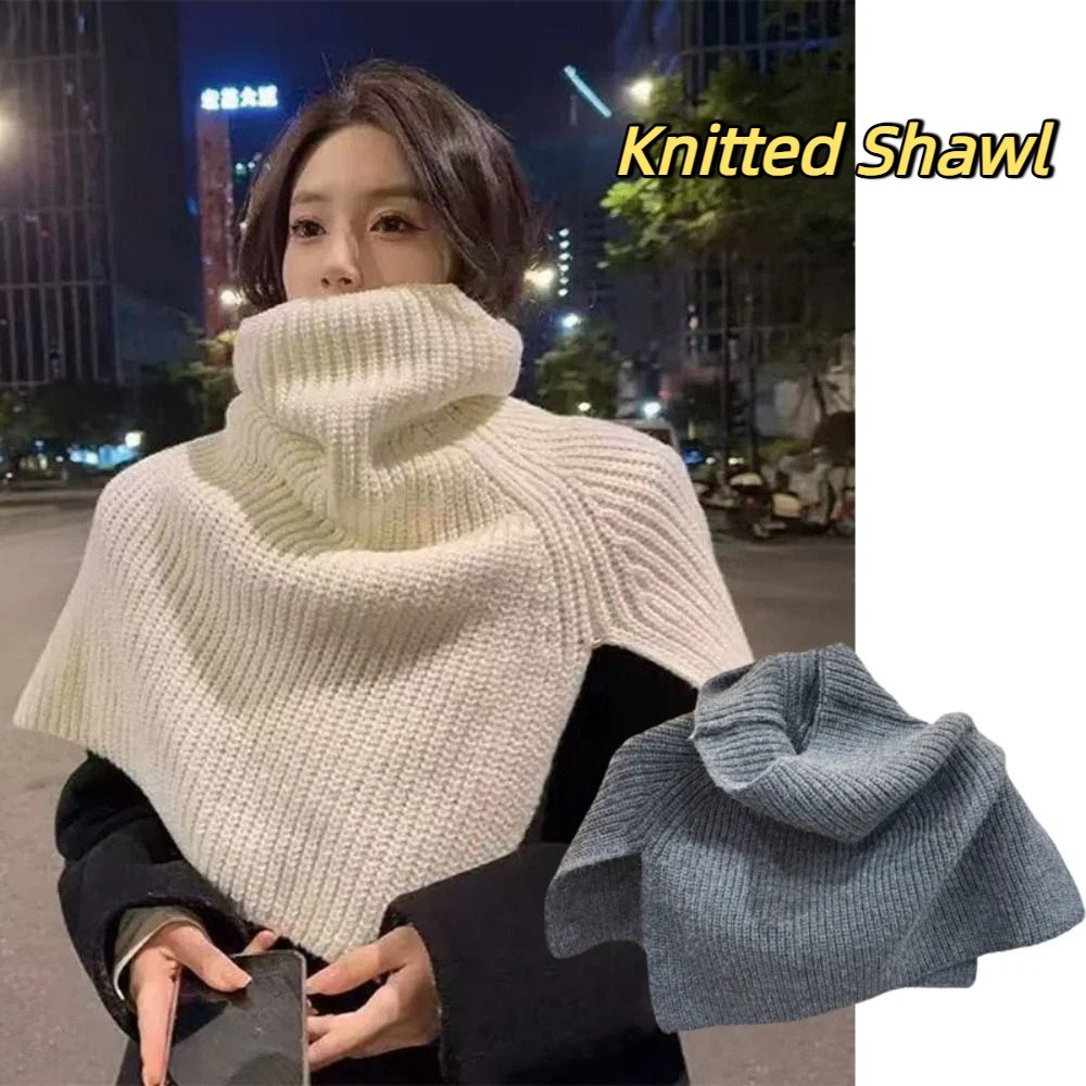 Retro Pullover Knitted Shawl W - Travel Accessories Neck のレビューと価格
