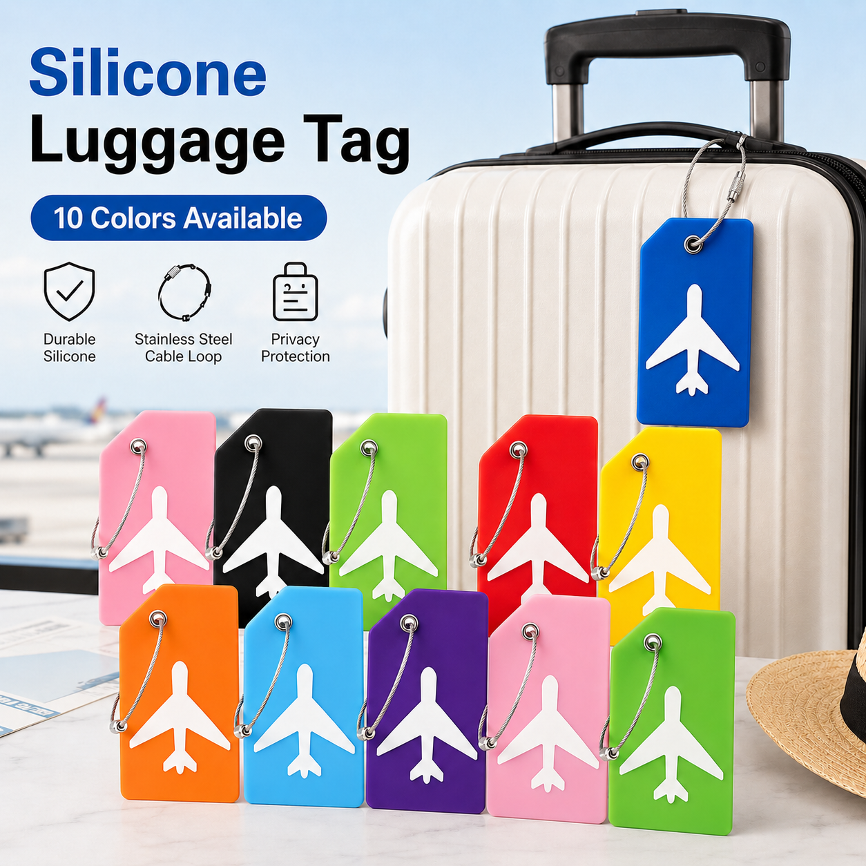 2/5PCS Silicone Travel Luggage - Travel Accessories Name のレビューと価格
