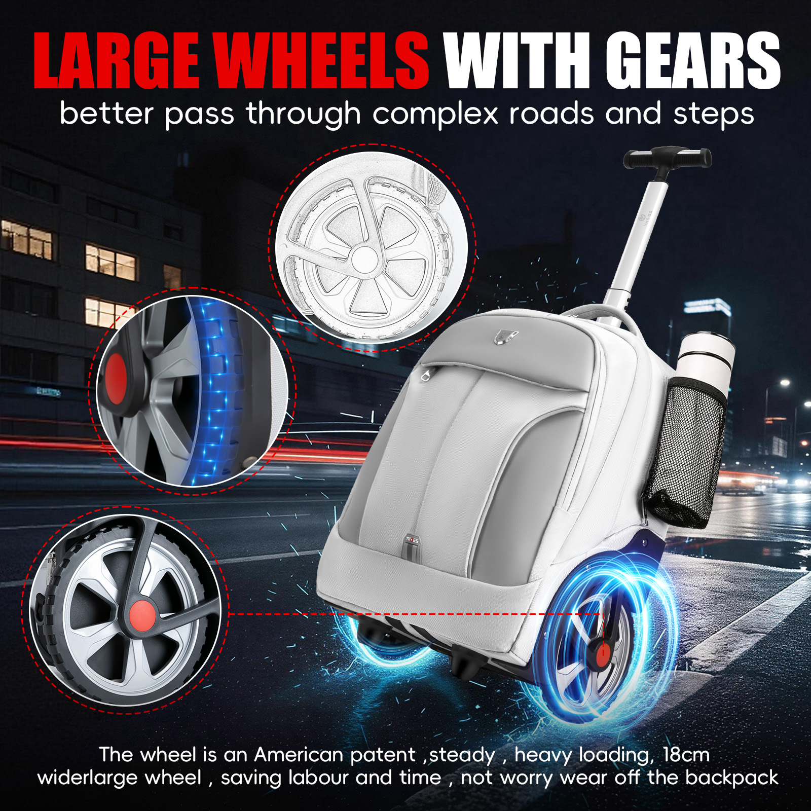 Rolling Luggage Backpack With  - Luggage Wheel Replacement のレビューと価格