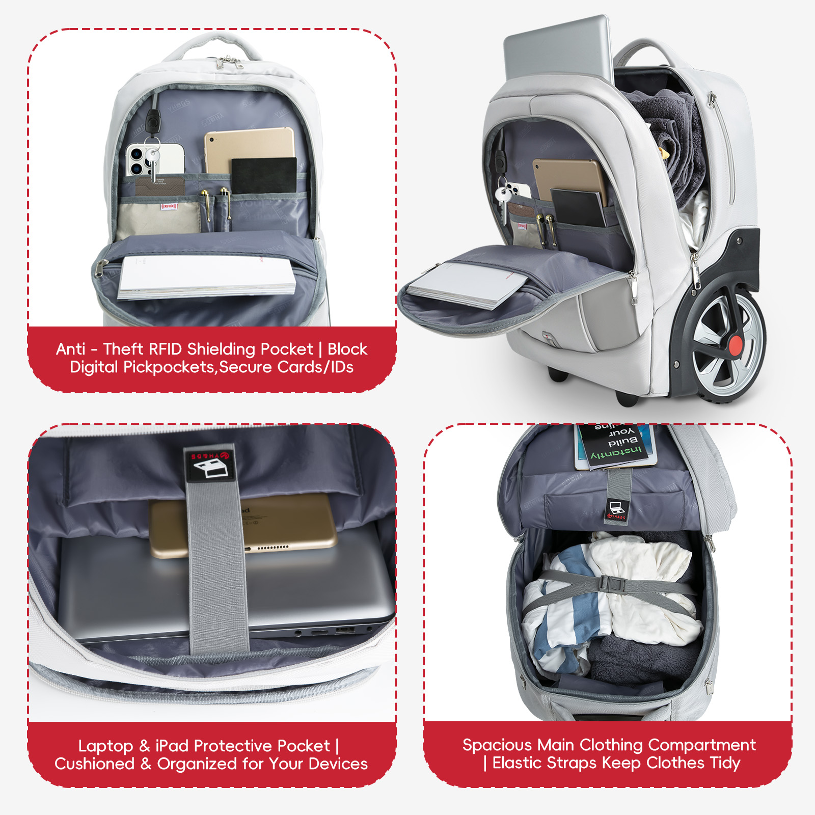 Rolling Luggage Backpack With  - Luggage Wheel Replacement のレビューと価格