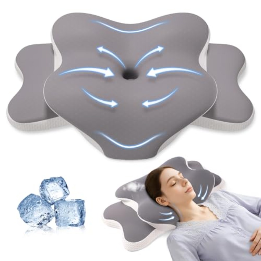 Sleep Apnea Pillow for Side Sl - Neck Pillow Memory Foam のレビューと価格