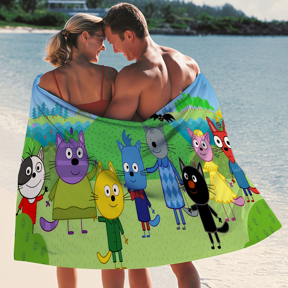 Cartoon Kid-E-Cats Towel Bleac - Travel Yoga Accessories のレビューと価格