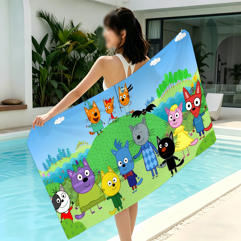 Cartoon Kid-E-Cats Towel Bleac - Travel Yoga Accessories のレビューと価格