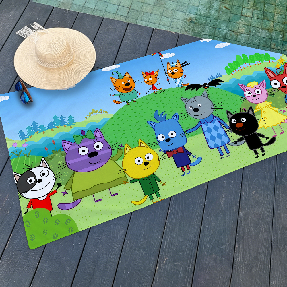 Cartoon Kid-E-Cats Towel Bleac - Travel Yoga Accessories のレビューと価格