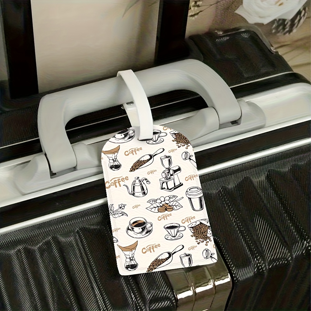 Coffee Theme Travel Luggage Ta - Travel Accessories Name のレビューと価格