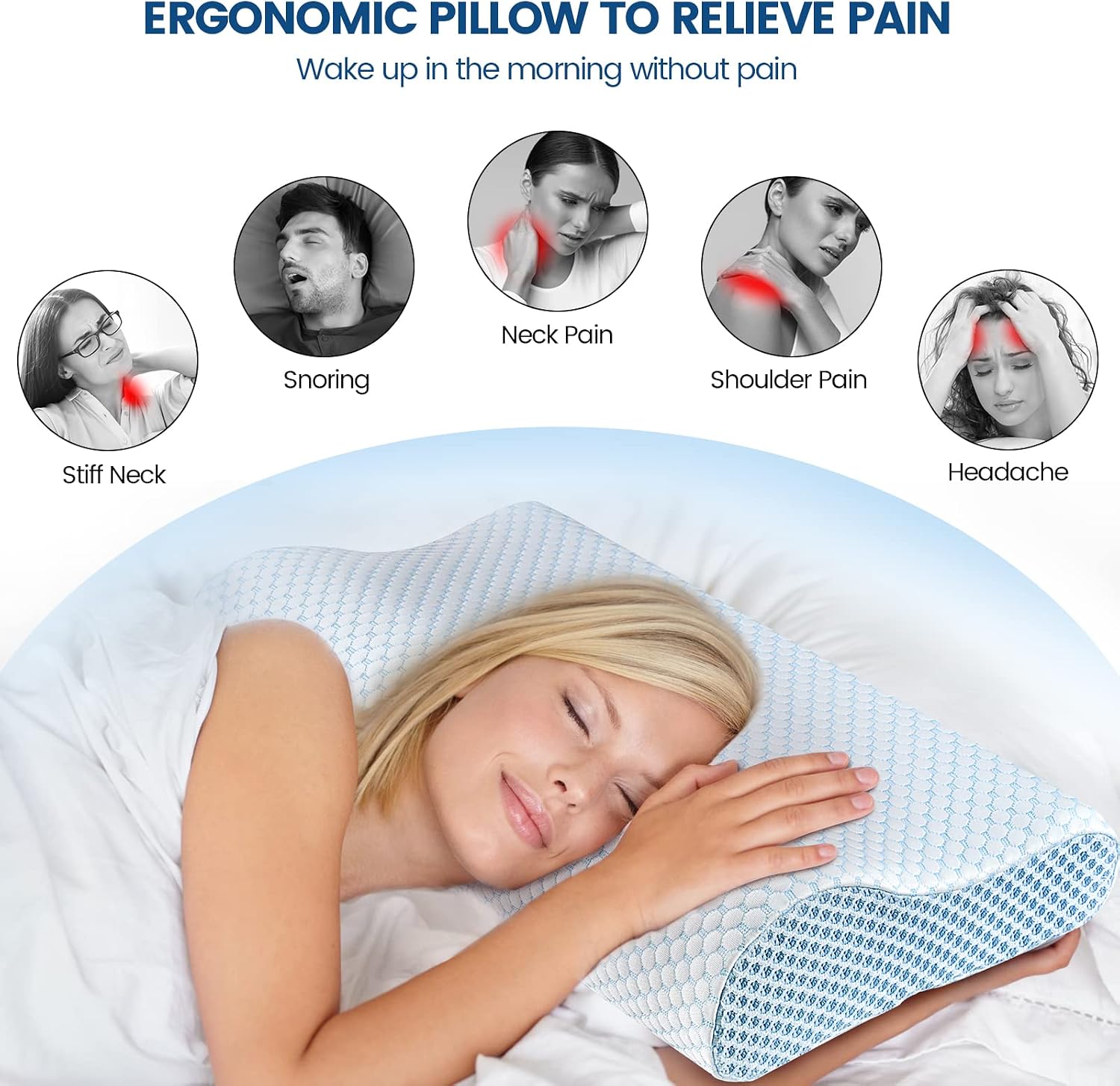 Memory Foam Neck Pillow for Sl - Neck Pillow Memory Foam のレビューと価格