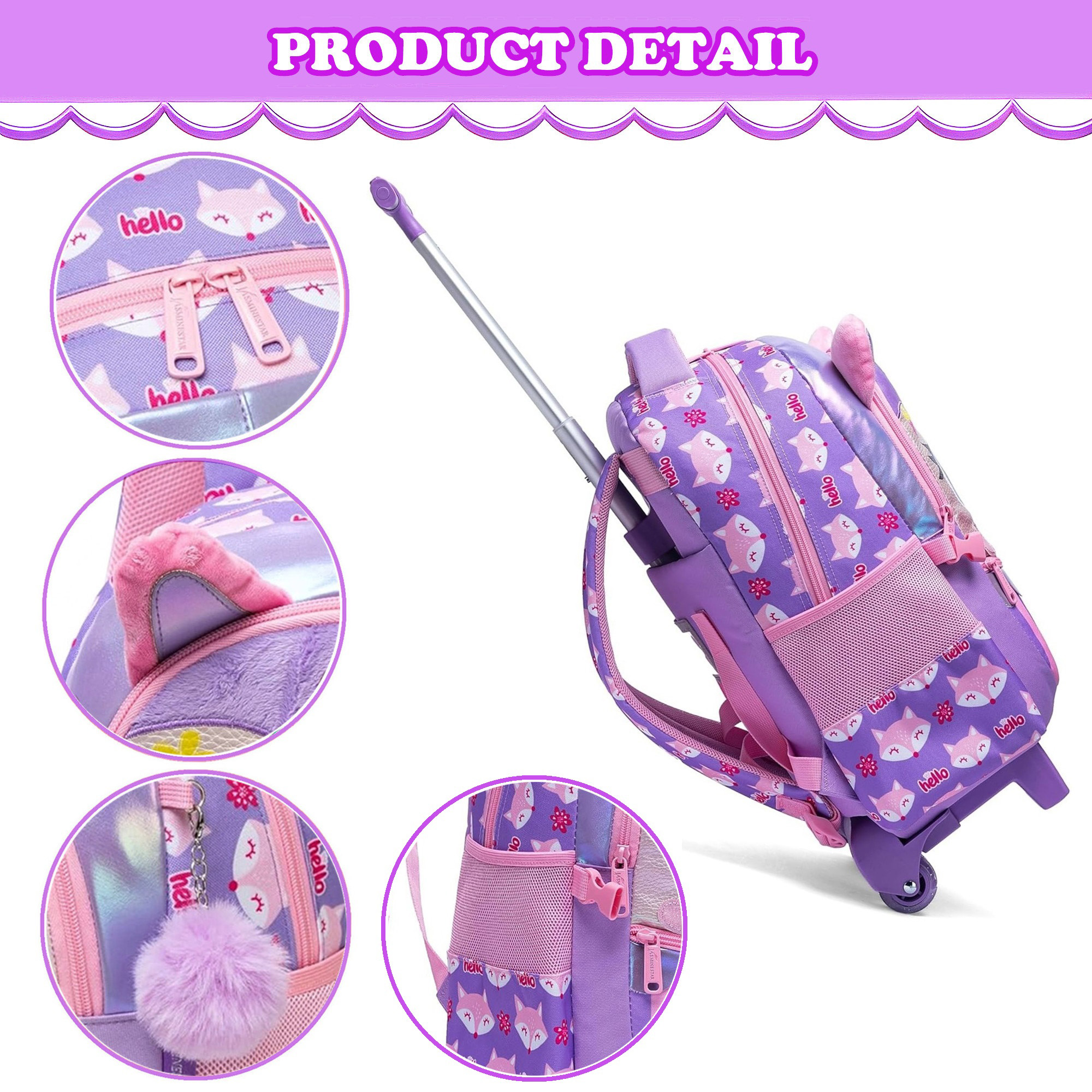 Kids Rolling Backpack for Girl - Luggage Wheel Replacement のレビューと価格
