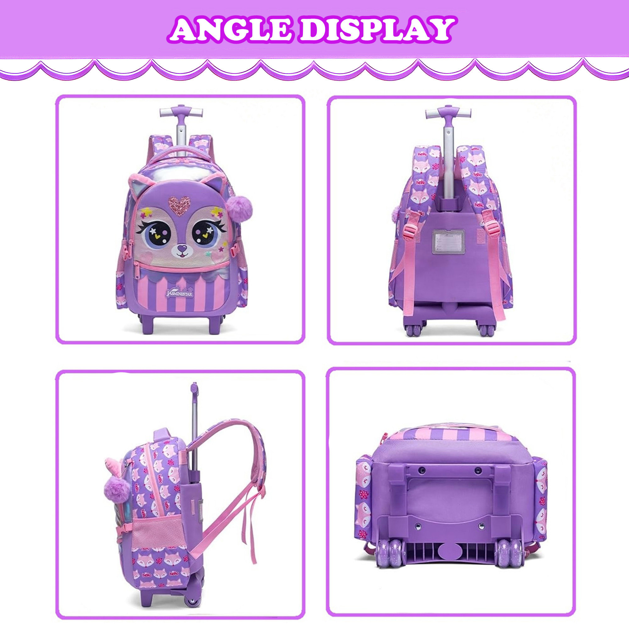Kids Rolling Backpack for Girl - Luggage Wheel Replacement のレビューと価格