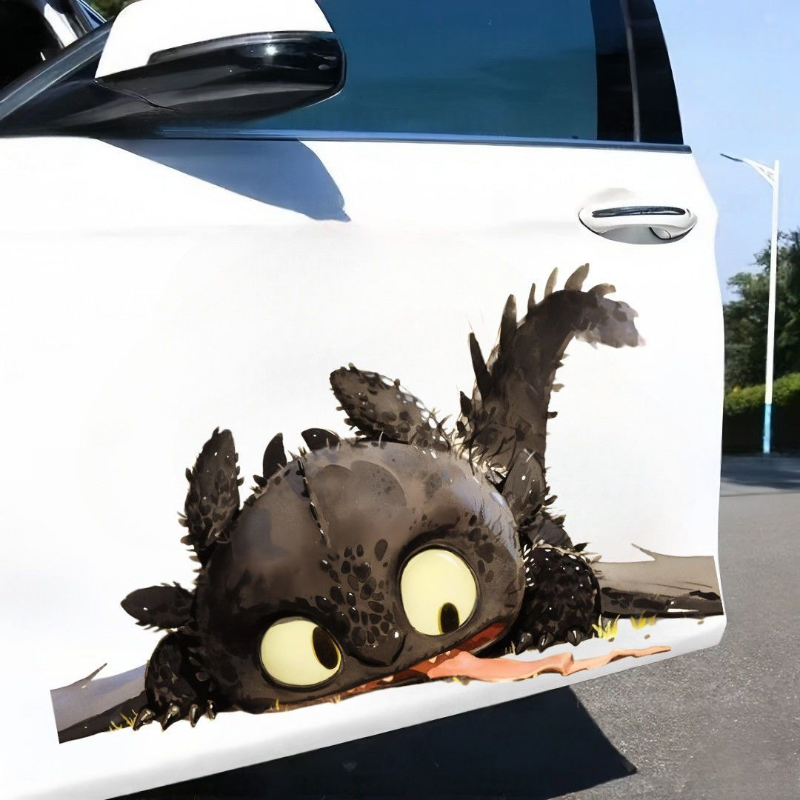 Dragon tamer expert, cute and  - Sticker Luggage Decorative のレビューと価格