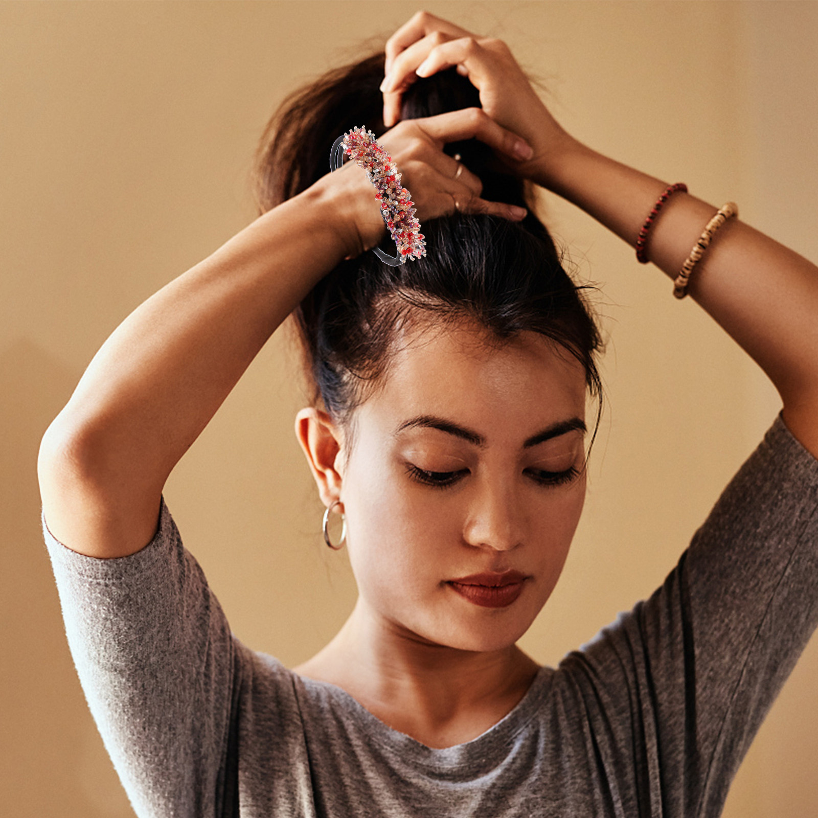 3Pcs Crystal Glitter Hair Bun  - Travel Accessories Bunnings のレビューと価格