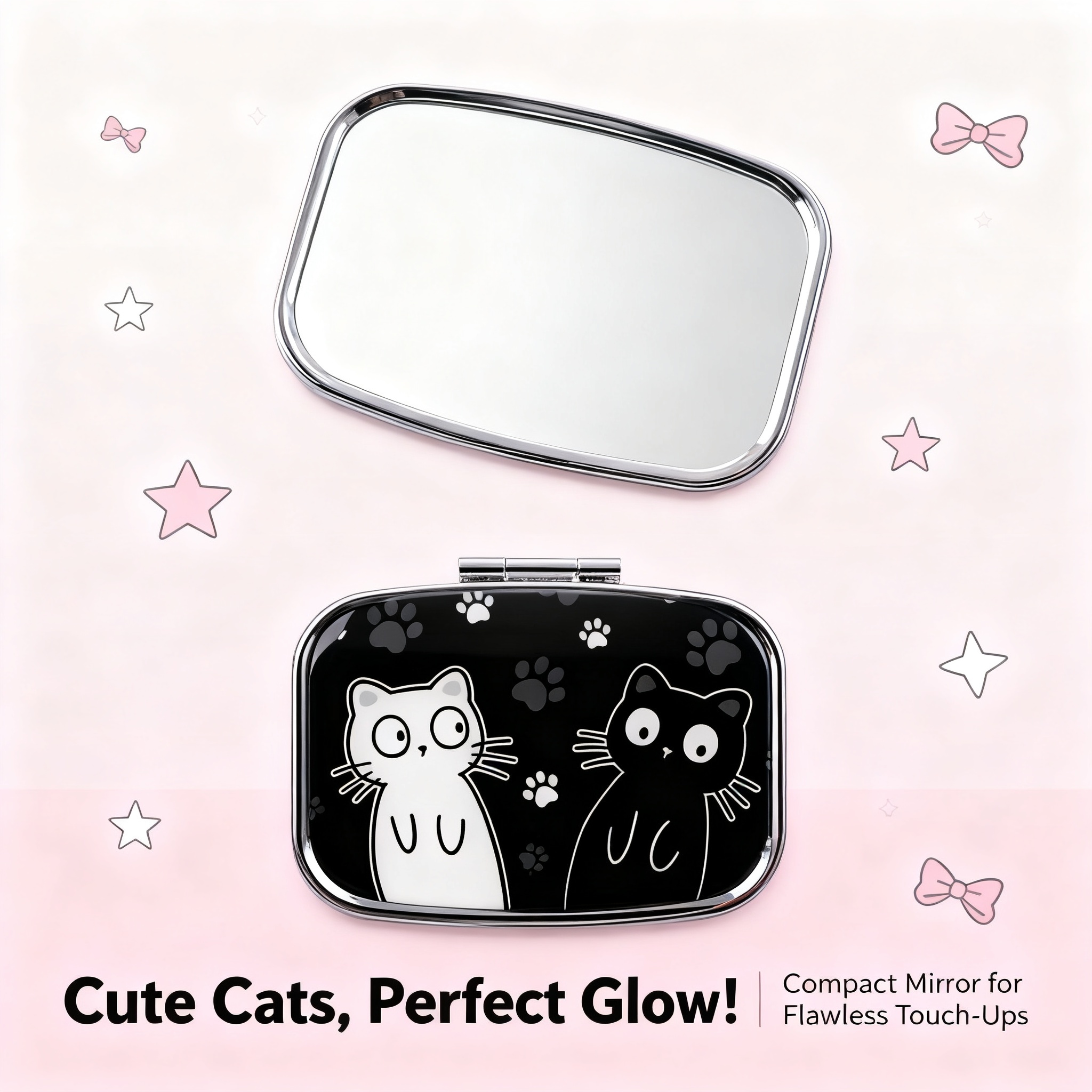 Cartoon Black And White Cat Tr - Travel Accessories Organizer Case のレビューと価格