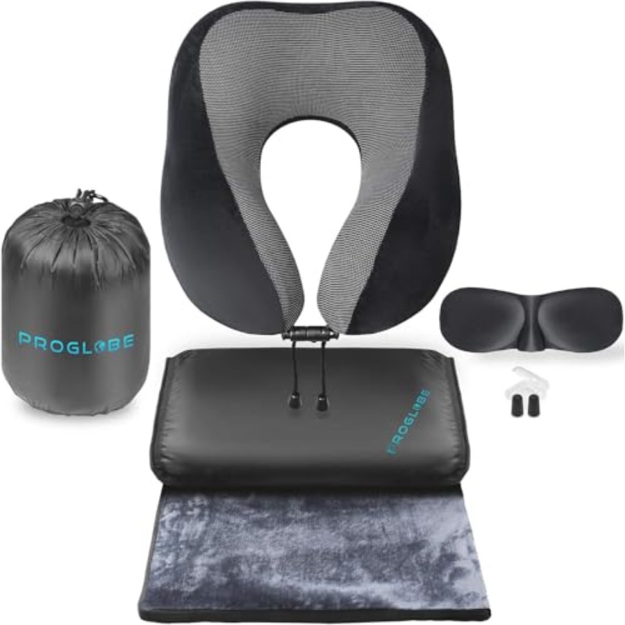 Travel Blanket Luxury Travel S - Neck Pillow Memory Foam のレビューと価格
