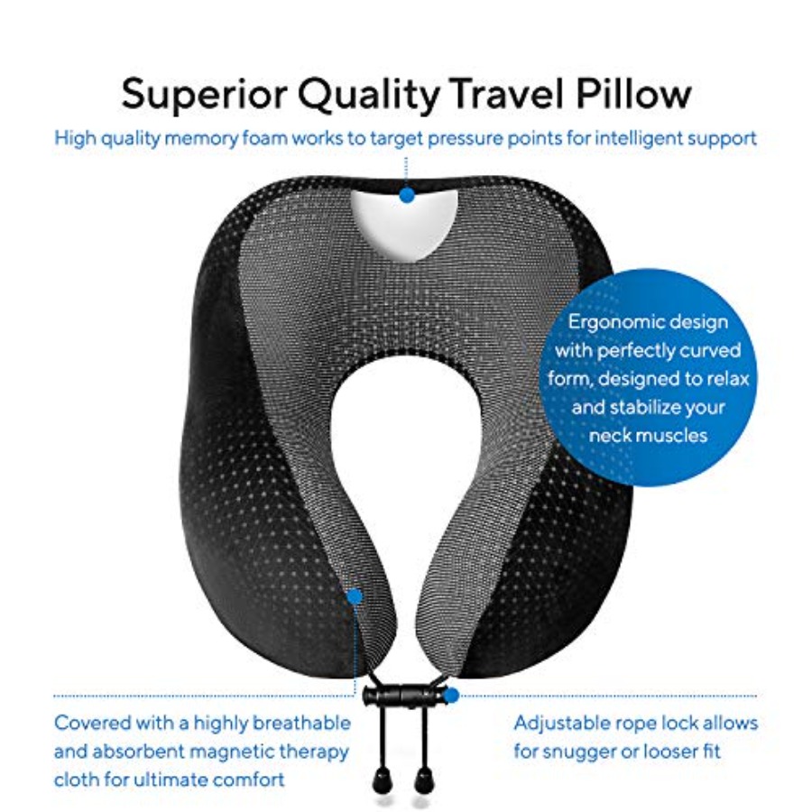 Travel Blanket Luxury Travel S - Neck Pillow Memory Foam のレビューと価格