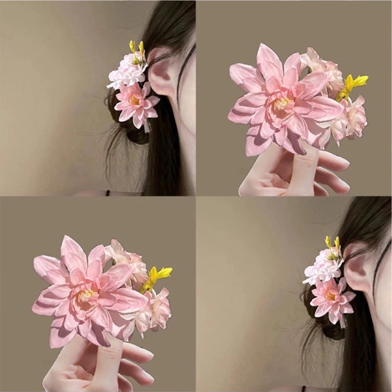 Pink Blue Flower Hair Clip New - Travel Accessories Bunnings のレビューと価格
