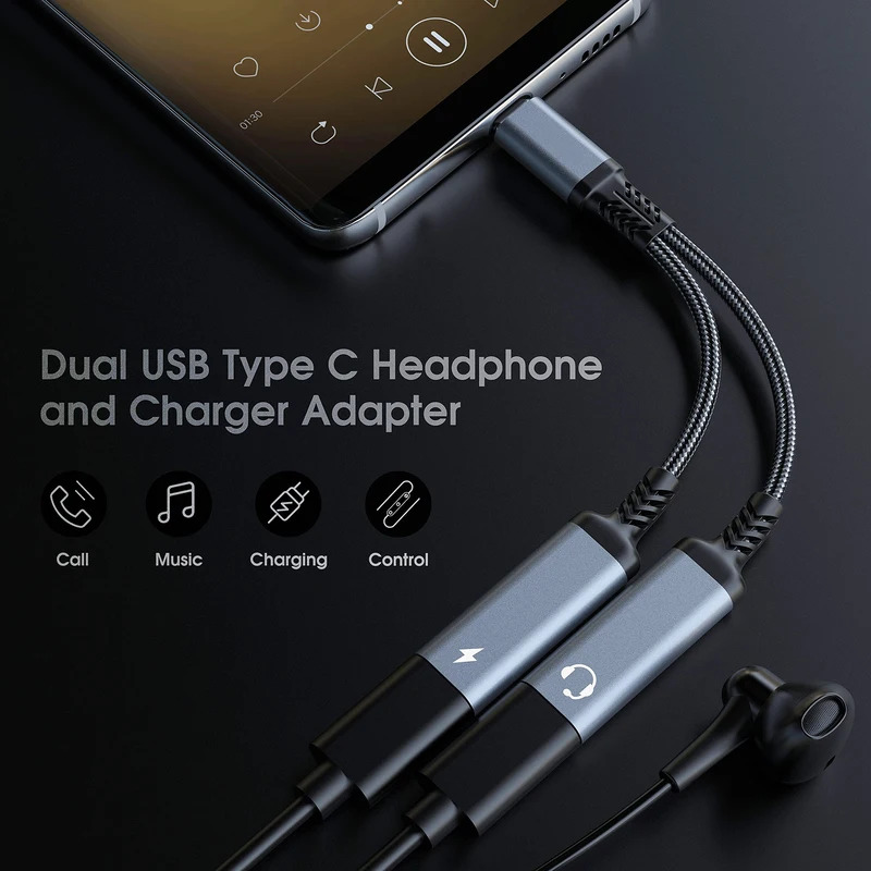 OTG 2 IN 1 USB C Splitter to D - Travel Plug Type C のレビューと価格