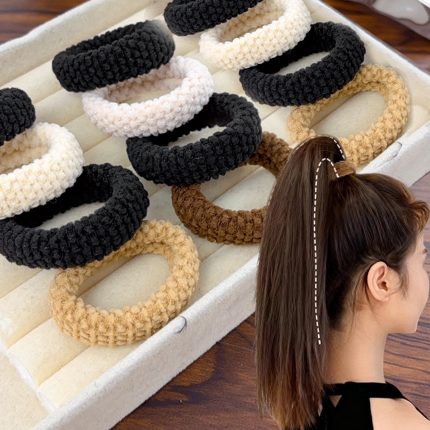 Seamless Hair Ties Thick Elast - Travel Accessories Bunnings のレビューと価格