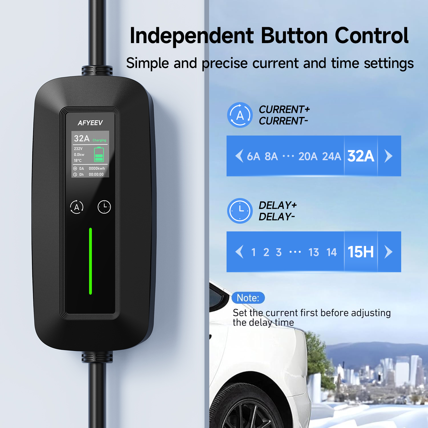AFYEEV Type 2 Portable EV Char - Travel Plug Type C のレビューと価格
