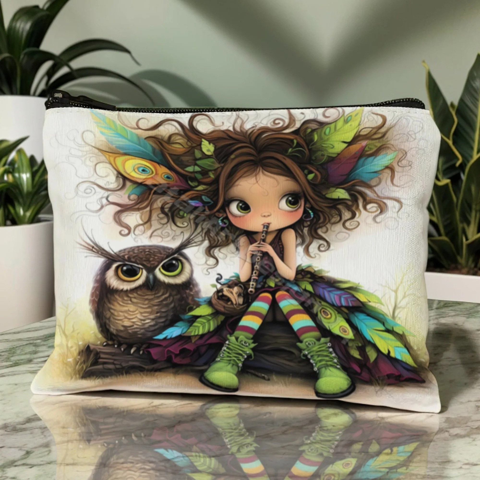 Cartoon Girl Makeup Bag Zipper - Travel Accessories Organizer Case のレビューと価格
