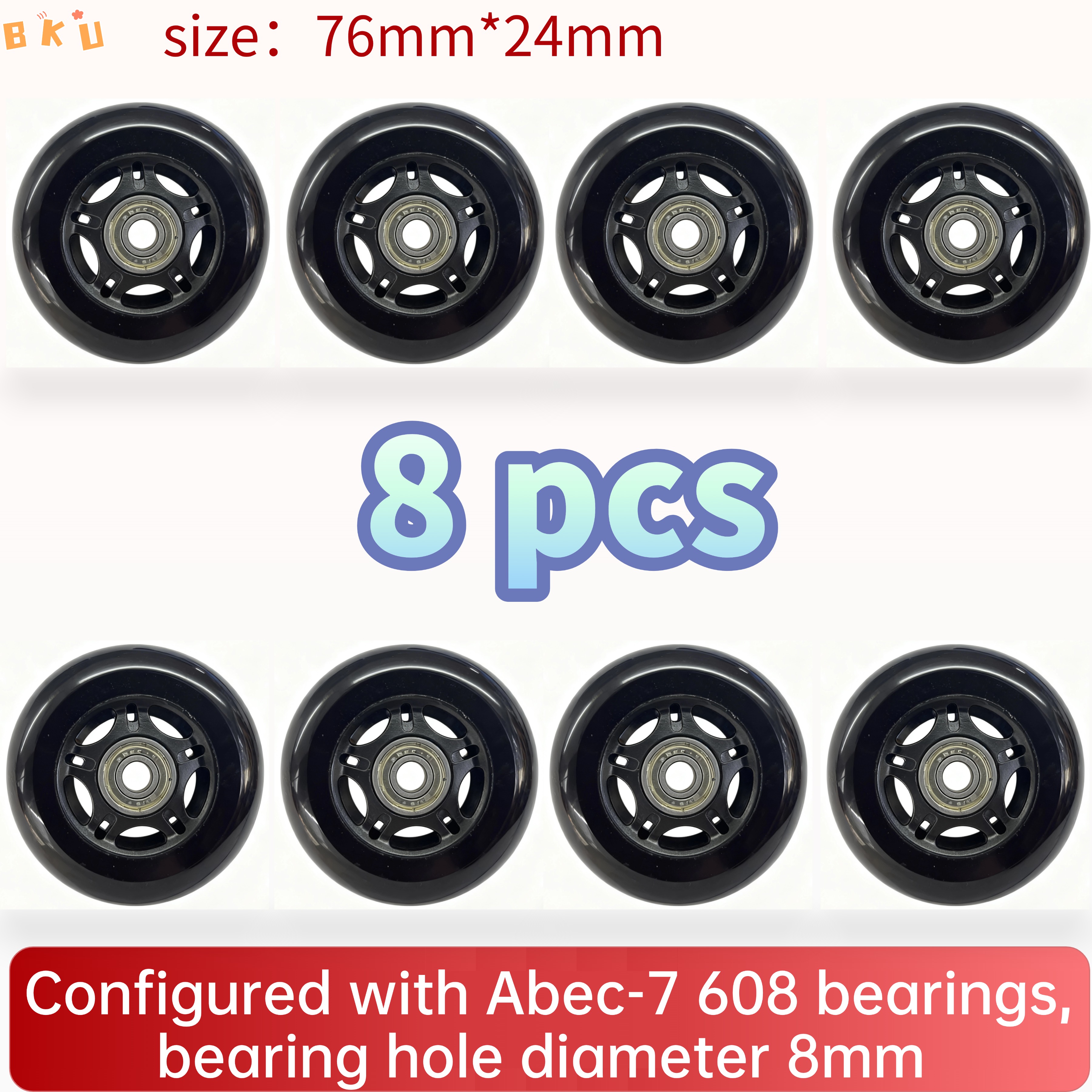 8-Piece PU Replacement Wheels  - Luggage Wheel Replacement のレビューと価格