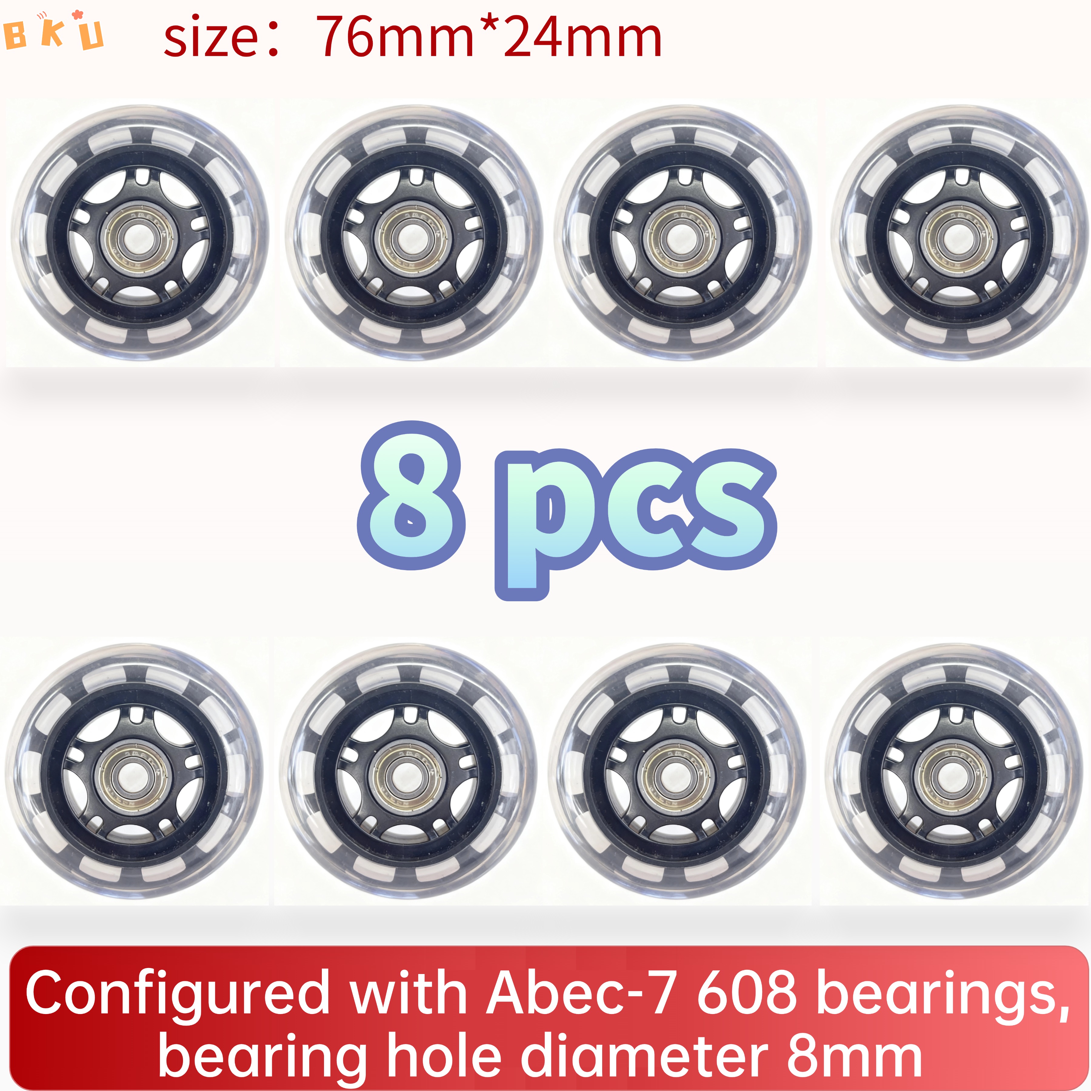 8-Piece PU Replacement Wheels  - Luggage Wheel Replacement のレビューと価格