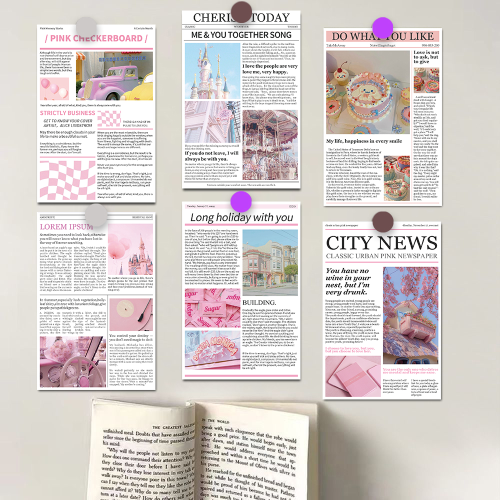 10×15CM 10PCS Pink Memory Post - Sticker Luggage Decorative のレビューと価格