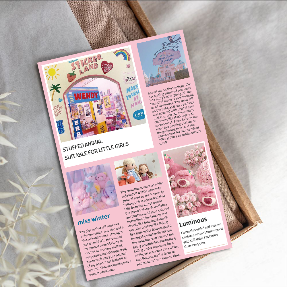10×15CM 10PCS Pink Memory Post - Sticker Luggage Decorative のレビューと価格
