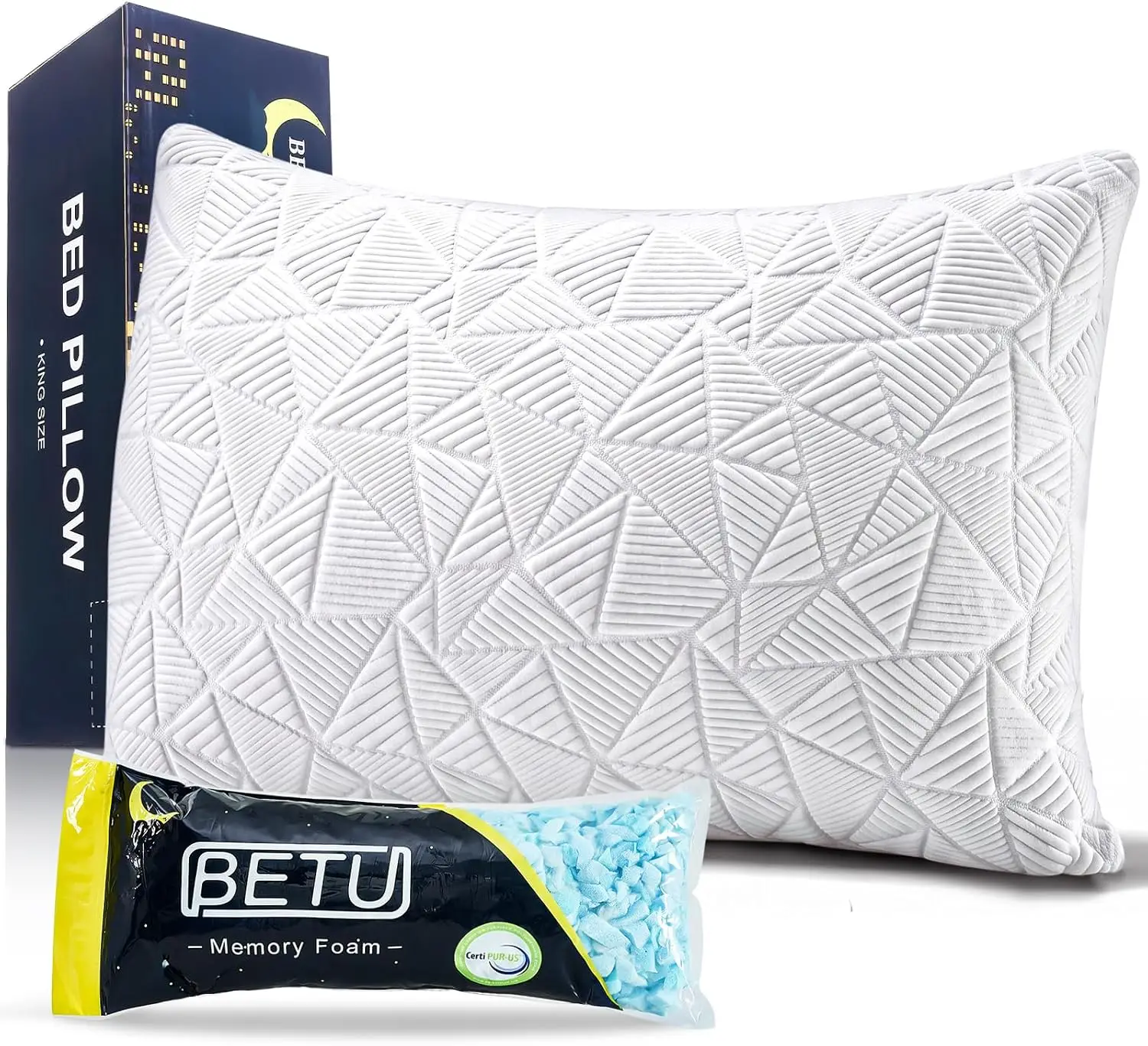 Cooling King Size Pillow, Shre - Neck Pillow Memory Foam のレビューと価格