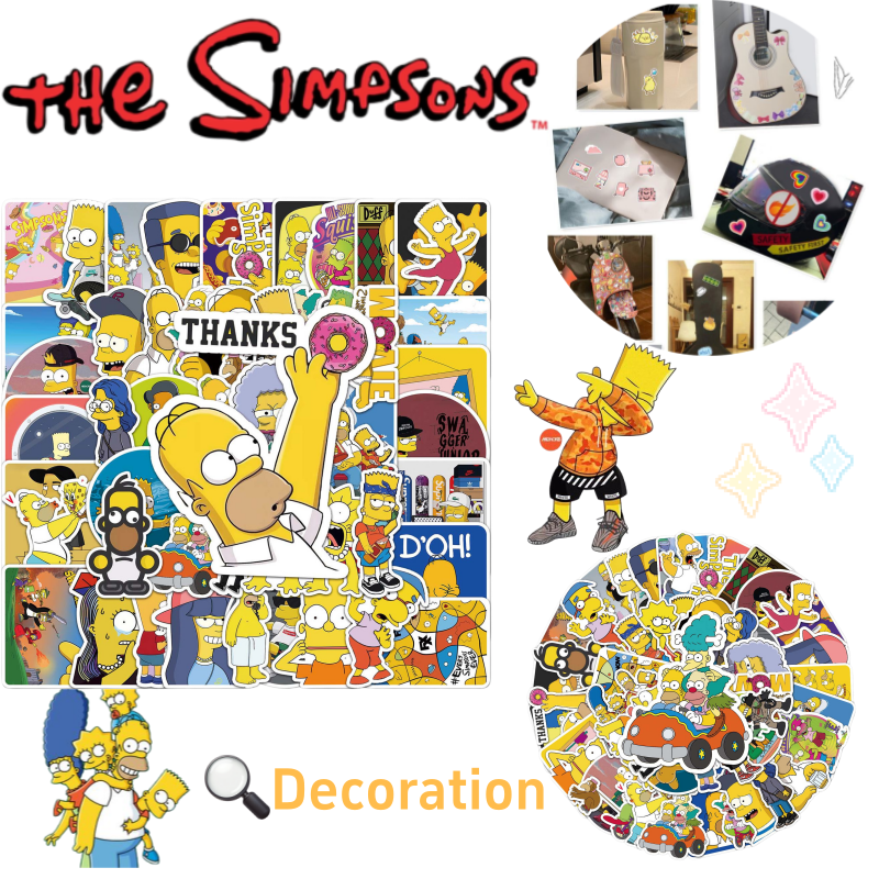 New Creative The Simpson Stick - Sticker Luggage Decorative のレビューと価格