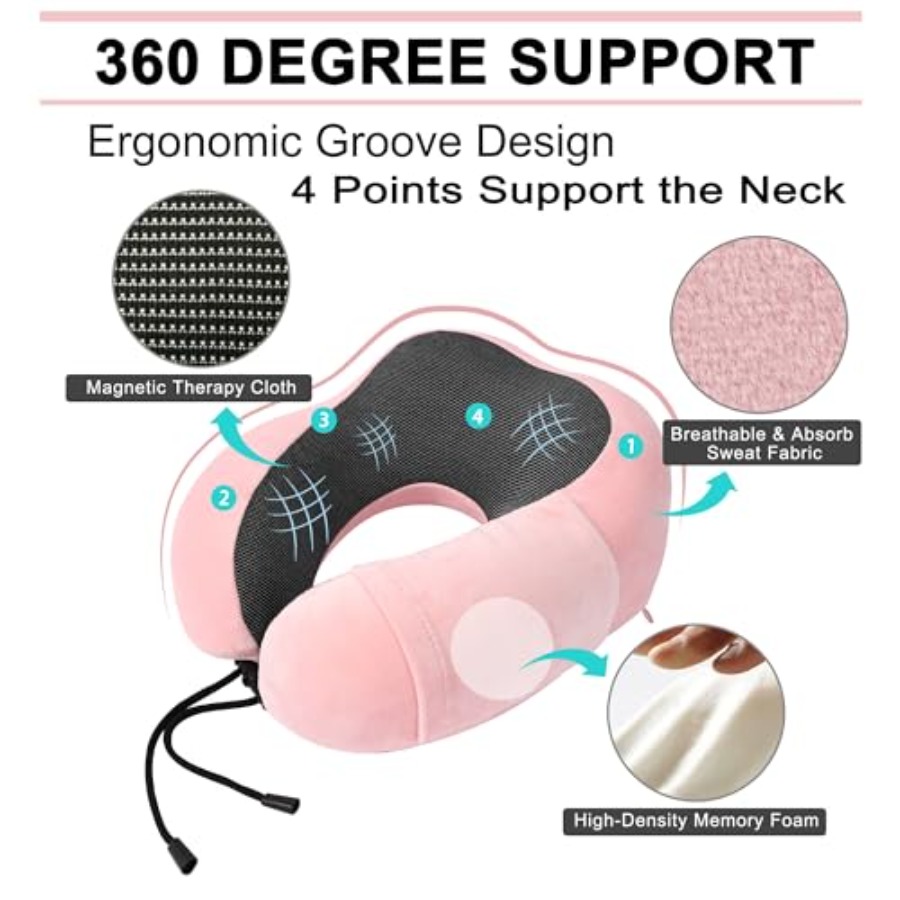 Travel Pillow and Blanket Set  - Neck Pillow Memory Foam のレビューと価格