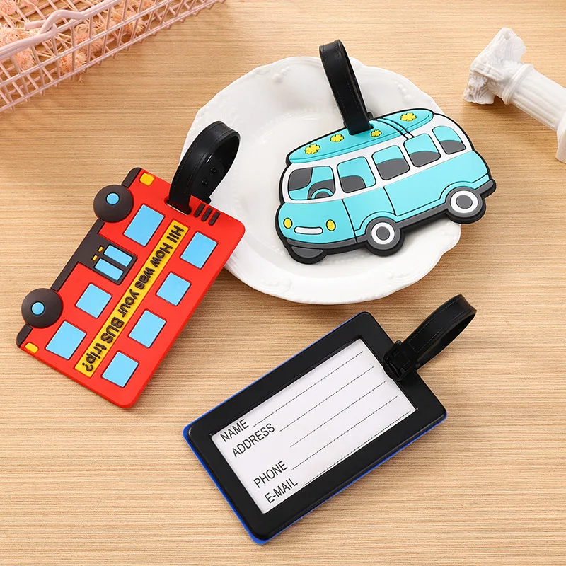 Cute Cartoon Cars PVC Silicone - Travel Accessories Name のレビューと価格
