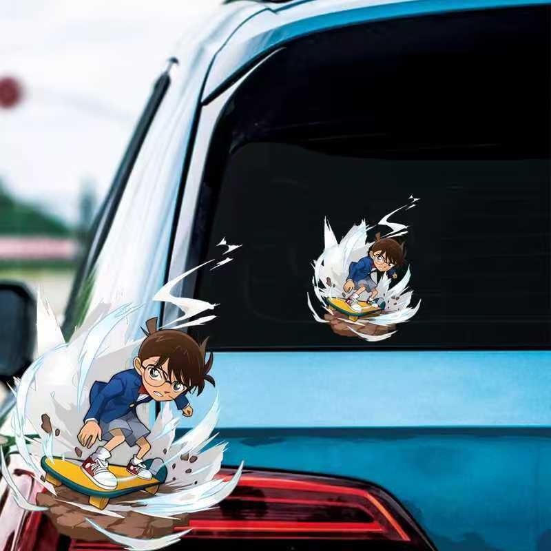 Detective Conan Cartoon Skateb - Sticker Luggage Decorative のレビューと価格