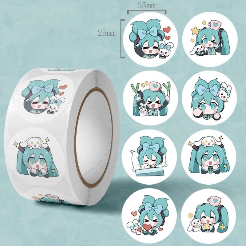 Ins Aesthetic Cute Hatsune Mik - Sticker Luggage Decorative のレビューと価格