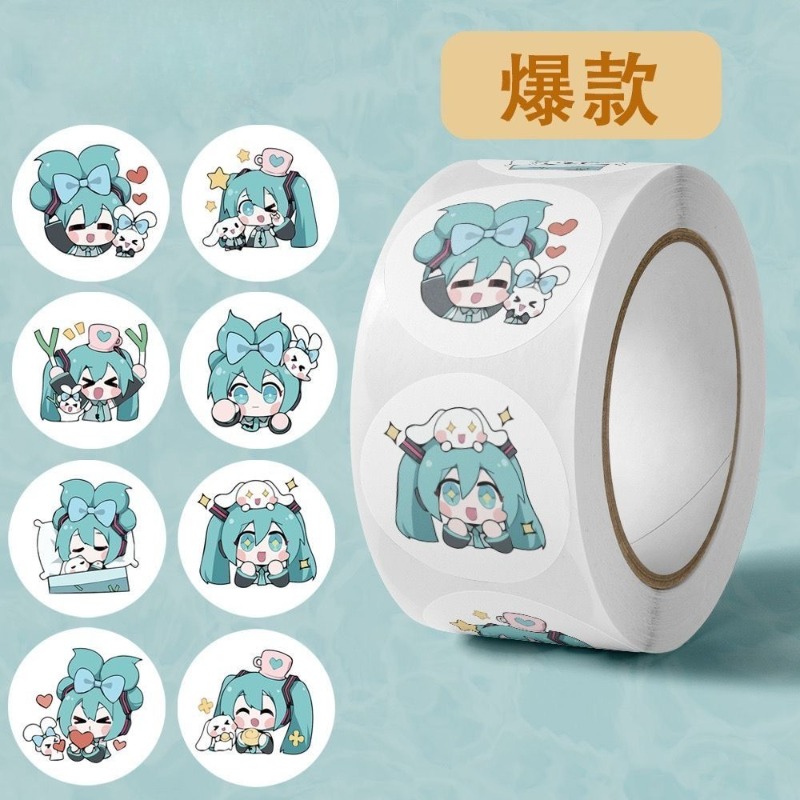 Ins Aesthetic Cute Hatsune Mik - Sticker Luggage Decorative のレビューと価格