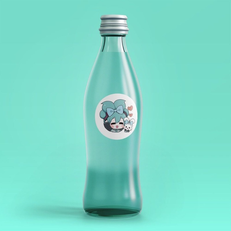 Ins Aesthetic Cute Hatsune Mik - Sticker Luggage Decorative のレビューと価格