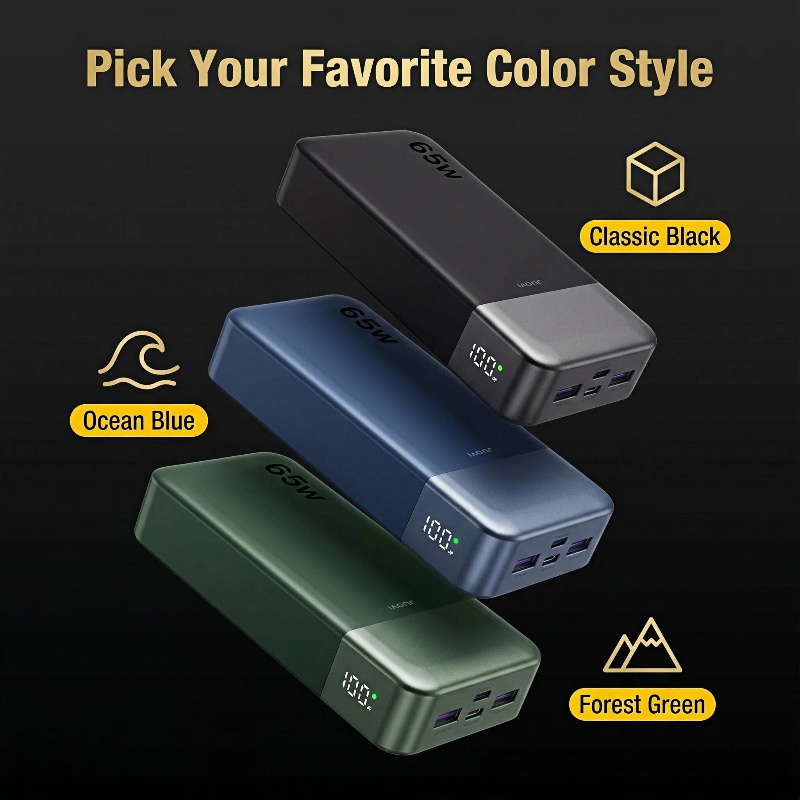 JUOVI 20000mAh Power Bank 65W  - Travel Accessories Display のレビューと価格